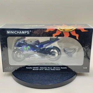 MINICHAMPS 1/12 Yamaha YZR-M1 Valentino Rossi MotoGP '14 Philip Island 122143146 - Imagen 1 de 24