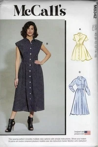 McCall’s Sewing PATTERN 8342 SHIRT DRESS SIZES 8-16 UNCUT - Picture 1 of 2