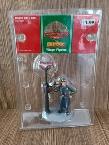 Lemax Coventry Cove 2010 POLICE CALL BOX Village Figur - Bild 1 von 6