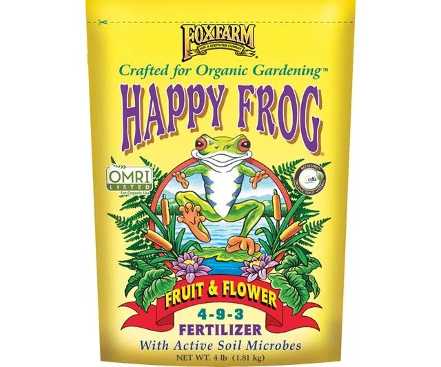 FoxFarm Happy Frog FRUIT & FLOWER 4 lbs Natural Organic Fertilizer Fox Farm 4 lb - Image 1 of 1