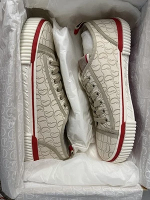 CHRISTIAN LOUBOUTIN Hombre Pedro Zapatillas Planas 45 Beige Foto 1 de 4