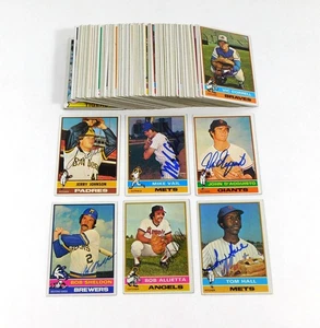 Lote de (124) diferentes tarjetas de béisbol firmadas Topps 1976-1979 autos - Imagen 1 de 6