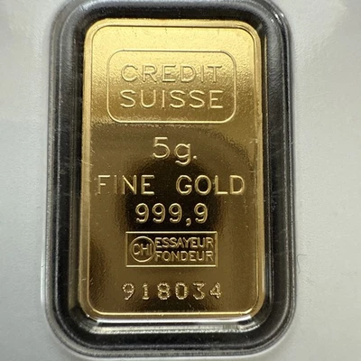 5 克金条 0.9999 精金瑞士信贷 — 第 1/4 张图片