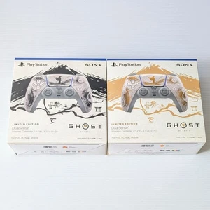 PS5 DualSense Controller Ghost of Yotei Limited Edition BLACK & GOLD Set of 2 - Picture 1 of 2