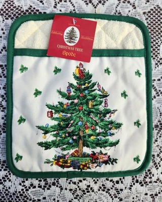 Spode Árbol de Navidad 8.25" x 9.50" Horno Olla Soporte -Verde Nuevo  Foto 1 de 4
