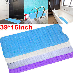 Bath/Tub/Shower Extra Long Mat 39"X16" Anti Slip Antibacterial Machine Washable