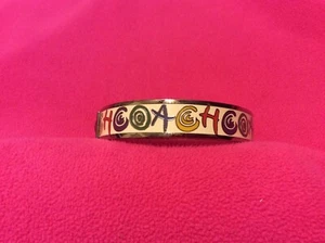 Coach Signature Silber emailliert mehrfarbig Armreif Armband (8 1/2") - Bild 1 von 8