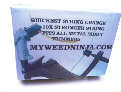 Cabezal de recortadora - Patentado - Cabezal de recortadora de cuerda hecho en EE. UU. Se adapta a todos los adornos de eje de metal Foto 1 de 4