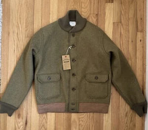 WAREHOUSE & Co. - A-1 STYLE WOOL JACKET Lot 2233 Olive Large 40 - Picture 1 of 10