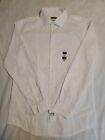 Kenneth Cole Unlisted Men's Dress Shirt Slim Fit Solid White 15-15 1/2 32/33 NWT