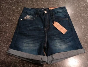 Our Republic For All High Waist Denim Shorts Embellished Pockets Sz 4 NWT - Picture 1 of 12