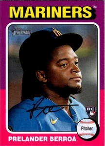 2024 TOPPS HERITAGE #424 PRELANDER BEERROA ROOKIE CARD MARINERS - Picture 1 of 1