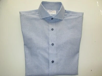 Lorenzo Uomo The Perfect Fashion Shirt Long SLV Men Blue 15 | 34-35 UPC26  - Image 1 of 4