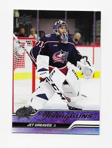 2023-24  UPPER DECK YOUNG GUNS - JET GREAVES   # 246  HOCKEY  ROOKIE CARD