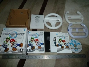 MARIO KART GAME BOX SET OFFICIAL WHEEL ADAPTER + 2 more - NINTENDO Wii & U Lot - Picture 1 of 1