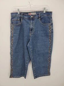 COS Jeans Damen 12P Medium Wash bestickt Boho Freizeit blau Denim - Bild 1 von 11