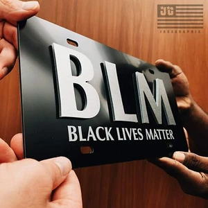 JASS GRAPHIX Black Lives Matter 3D License Plate - Picture 1 of 5