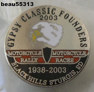 ⭐STURGIS JACKPINE GYPSY CLASSIC FOUNDERS SOUTH DAKOTA 2003 RALLY PIN - Picture 1 of 1
