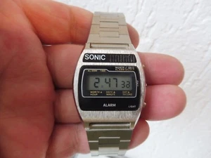 Wrist Watch, Sonic, Alarm, Vintage LCD - Picture 1 of 4