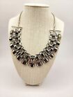 Silver Tone Statement Necklace 