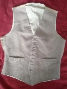 Unbranded Boys Wedding School Grads  Button Up Vest Size -12/14 - Picture 1 of 7