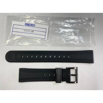 Genuine New SEIKO Prospex 20mm Silicon Band Black R03T012M0 SBDX051/8L35-01N0 - Image 1 of 4