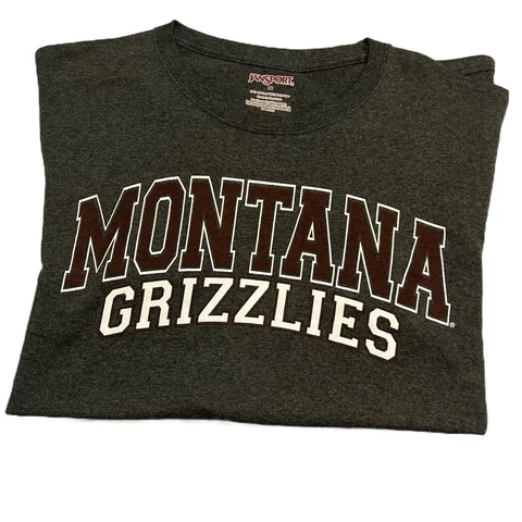 Montana University Grizzlies Shirt Men Med Adult Gray NCAA College Cover