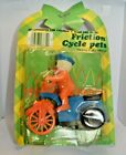 Easter duck Toy Duck  Fiction Blue Motorcycle  Vintage 1980's