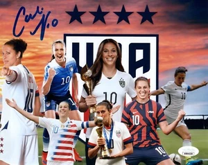 CARLI LLOYD AUTOGRAPH SIGNED 8X10 PHOTO #22 USWNT SOCCER CUSTOM EDIT JSA - Picture 1 of 1