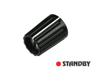 2pcs Classic collet knob ø 10 mm glossy black, ELMA 021-2320, Shaft 4mm, ROHS - Imagen 1 de 3