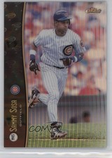 1998 Finest Mystery Series 1 Refractor Missing Indicator Sammy Sosa Jeff Bagwell