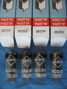 4x  ECC82 / 12AU7   RFT  tubes -  DISC getter  - ECC 82