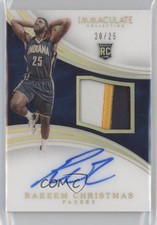 2015 Immaculate Jersey Number /25 Rakeem Christmas #136 RPA Rookie Patch Auto RC