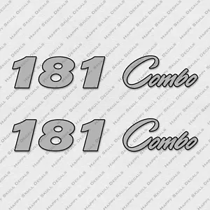 PRO CRAFT 181 COMBO SILVER NEW STYLE DECALS STICKERS Set of 2 10.5" LONG - Picture 1 of 2