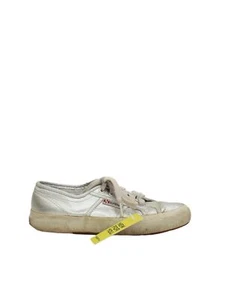 Superga scarpe da ginnastica donna UK 3,5 argento 100% altre sneakers - Foto 1 di 10