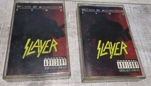 SLAYER - Live Decade Of Aggression Cassette Tapes Set 1991 (1 & 2) - Picture 1 of 4