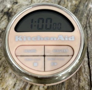 KitchenAid Digitale Zeitschaltuhr Kochserie Rosa und Chromfarben Getestet Funktioniert - Bild 1 von 24