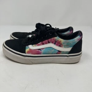 Vans Off the Wall Sneaker Kids Size 2 Tie Dye Shoe Pre-Owned - Picture 1 of 9