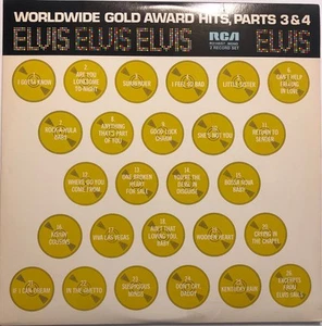 Elvis Presley - Worldwide Gold Award Hits, Parts 3 & 4 (2xLP, Comp, Ind) (Very G - Picture 1 of 5