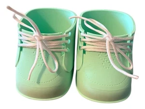 Zapatos de repuesto para 16” Cabbage Patch Kid impresos en 3D - con cordones verde menta - Imagen 1 de 1