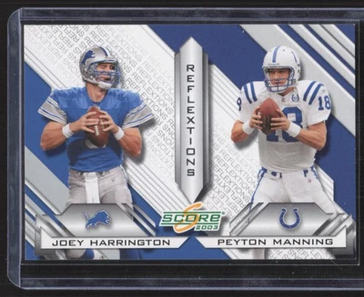 2003 Score #R-10 Joey Harrington / Peyton Manning Reflextions - Image 1 of 2