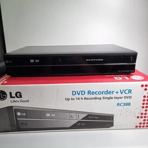 LG RC388P VHS DVD Recorder Combi Video Digitalising - Incl Remote - Working - Foto 1 di 14