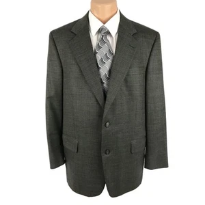 Jos.A.Bank Men's 43 Regular Suit Jacket 2 Button Glen Plaid Windowpane / 5L51 - Picture 1 of 10