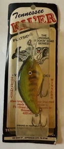 Vintage USA Made Tennessee Pro Lure Co. Wood Tennessee Kil’er Scale Shad - Bild 1 von 3