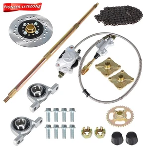 Kit de eje trasero vivo para Go Kart, conjunto de freno, piñón y buje, cubo Drift Trike - Imagen 1 de 8