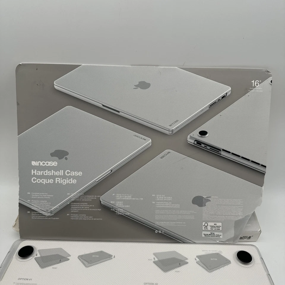 Incase Harte Schale Fall Punkte für 16-Zoll MacBook Pro 2021, Transparent, XL (4 - Bild 1 von 3