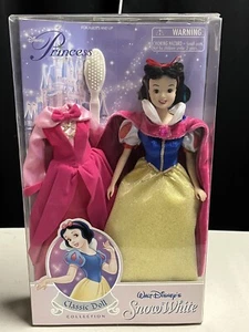 Disney Blancanieves Muñeca Clásica Colección Edición Parque Temático con Pincel de Vestido Rosa - Imagen 1 de 7