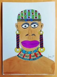 09356 Acquerello - Atmosfere del Corno d'Africa - Uomo - Picture 1 of 3