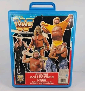 Figura de Lucha Libre Oficial WWF De Colección Estuche de Coleccionista Azul 1991 Hasbro - Imagen 1 de 23