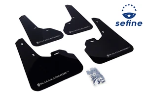 Rally Armor Mud flap Silver logo for 10-13 Mazda3/Spd3 # MF17-UR-BLK/SIL - Picture 1 of 2